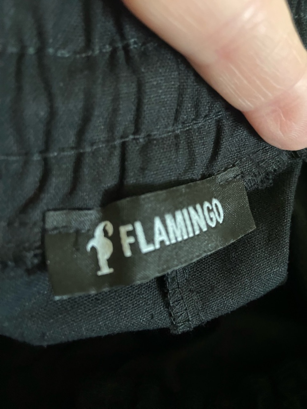 Women’s Straight Leg Drawstring Pants — Black - Picture 6 of 7